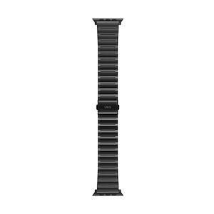 بند یونیک مدل Strova مناسب برای اپل واچ 42/44/45/49 میلی‌متری Uniq Strova Stainless Steel Band Black - Apple Watch 45mm