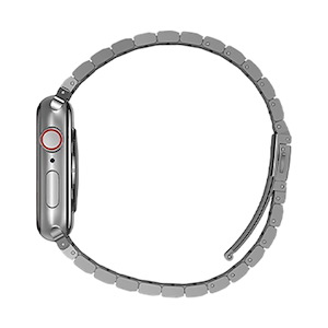 بند یونیک مدل Strova مناسب برای اپل واچ 42/44/45/49 میلی‌متری Uniq Strova Stainless Steel Band Silver - Apple Watch 45mm