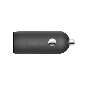 شارژر فندکی بلکین با کابل شارژ lightning Belkin USB-C Car Charger with lightning Cable