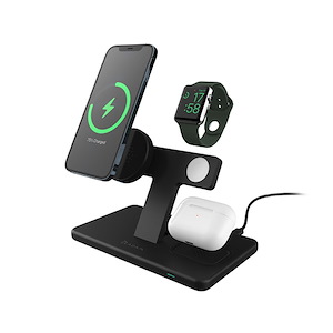 شارژر بی‌سیم آدام المنتس Omnia M3 Adam Elements Omnia M3 3-in1 Magnetic Charging Station Black