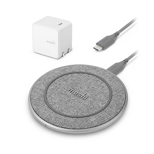 شارژر بی‌سیم موشی Otto Q Fast Moshi Otto Q Fast Wireless Charging Pad Nordic Gray