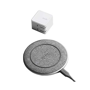 شارژر بی‌سیم موشی Otto Q Fast Moshi Otto Q Fast Wireless Charging Pad Nordic Gray