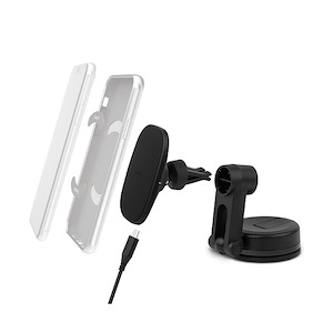 شارژر بی‌سیم موشی SnapTo Universal Car Mount Moshi SnapTo Wireless Universal Wireless Car Mount Holder Black