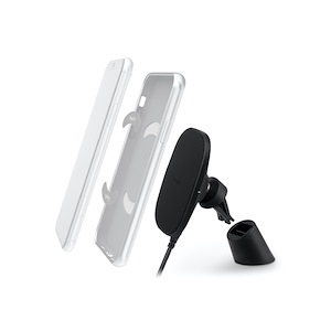 شارژر بی‌سیم موشی SnapTo Universal Car Mount Moshi SnapTo Wireless Magnetic Car Mount Holder Black