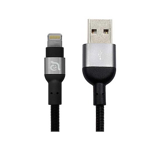 کابل USB به Lightning آدام المنتس مدل PeAk II طول 2 متر ADAM elements PeAk II USB to Lightning 2m Black Cable