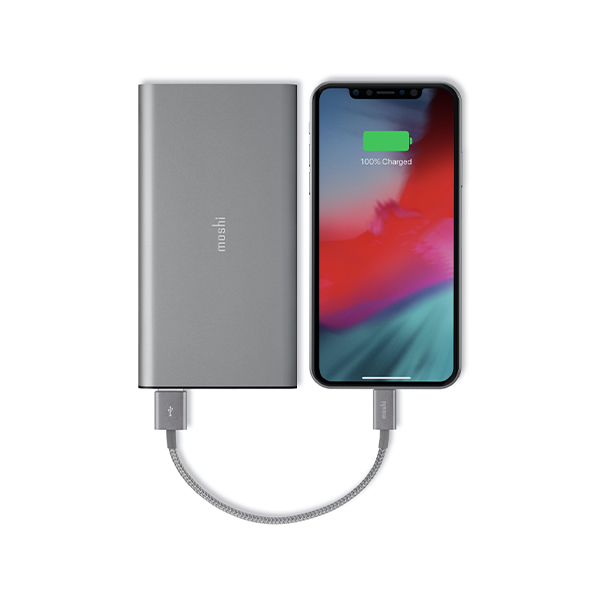 کابل موشی Integra USB to Lightning طول 25 سانتی‌متر Moshi Integra USB to Lightning Cable Titanium Gray - 25cm