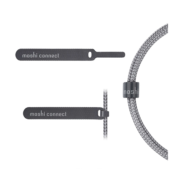 کابل موشی Integra Lightning to AUX طول 1.2 متر Moshi Integra Lightning to AUX Cable Titanium Gray - 1.2m