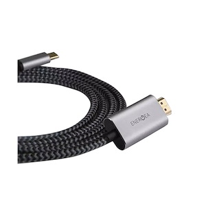 کابل USB-C به HDMI انرجیا مدل FibraTough 4K طول 2 متر Energea FibraTough 4K USB-C to HDMI 2m Black Cable