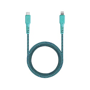 کابل انرجیا FibraTough USB-C to Lightning طول 1.5 متر Energea FibraTough USB-C to Lightning Cable Turquoise - 1.5m