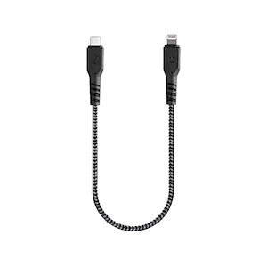 کابل انرجیا FibraTough USB-C to Lightning طول 30 سانتی‌متر Energea FibraTough USB-C to Lightning Cable Black - 30cm