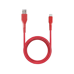 کابل USB به USB-C انرجیا مدل FibraTough طول 1.5 متر Energea FibraTough USB to USB-C 1.5m Red Cable