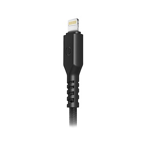 کابل USB به Lightning انرجیا مدل FibraTough Anti-Microbial طول 1.5 متر Energea FibraTough Anti-Microbial USB to Lightning 1.5m Black Cable