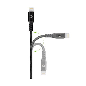 کابل USB به Lightning انرجیا مدل FibraTough Anti-Microbial طول 1.5 متر Energea FibraTough Anti-Microbial USB to Lightning 1.5m Black Cable