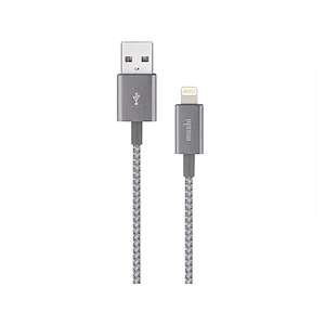 کابل موشی Integra USB to Lightning طول 25 سانتی‌متر Moshi Integra USB to Lightning Cable Titanium Gray - 25cm