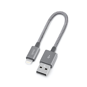 کابل موشی Integra USB to Lightning طول 25 سانتی‌متر Moshi Integra USB to Lightning Cable Titanium Gray - 25cm