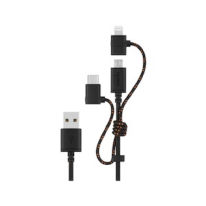 کابل موشی Universal 3-in-1 طول 1 متر Moshi Universal 3-in-1 Cable Black - 1m