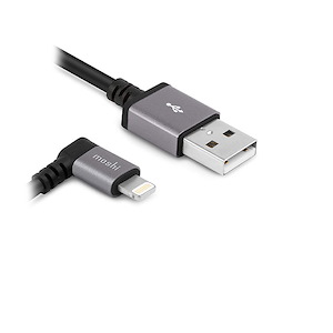 کابل موشی 90Degree USB to Lightning طول 1.5 متر Moshi 90Degree USB to Lightning Cable Black - 1.5m