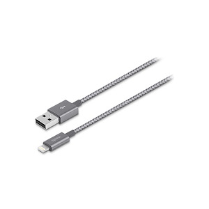 کابل USB به Lightning موشی مدل Integra طول 1.2 متر Moshi Integra USB to Lightning 1.2m Titanium Gray Cable