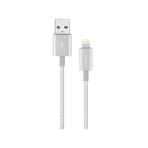 کابل USB به Lightning موشی مدل Integra طول 1.2 متر Moshi Integra USB to Lightning 1.2m Jet Silver Cable