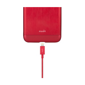 کابل USB به Lightning موشی مدل Integra طول 1.2 متر Moshi Integra USB to Lightning 1.2m Crimson Red Cable