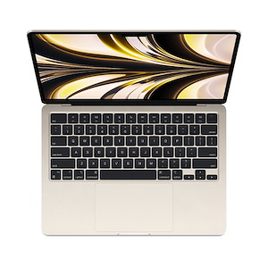 لپ‌تاپ اپل 13.6 اینچ مدل MacBook Air 2022 M2 8GB RAM 256GB SSD Apple MacBook Air 13.6-inch 2022 M2 8GB RAM 256GB SSD Starlight Laptop - MLY13