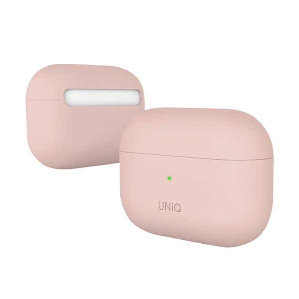 قاب ایرپاد پرو یونیک مدل Lino Uniq Lino Silicon Misty Rose AirPods Pro Case