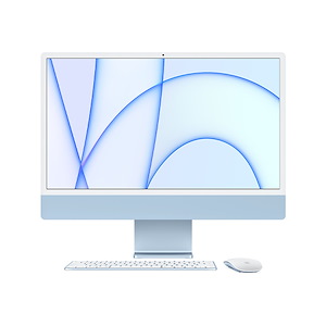 کامپیوتر اپل 24 اینچ مدل iMac 2021 M1 رم 8 گیگابایت ظرفیت 256 گیگابایت Apple iMac 24-inch 2021 M1 8GB RAM 256GB SSD Blue All-in-One - MJV93