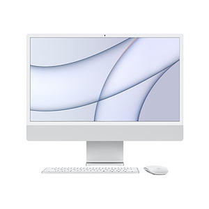 کامپیوتر اپل 24 اینچ مدل iMac 2021 Touch ID M1 8GB RAM 256GB SSD Apple iMac 24-inch 2021 Touch ID M1 8GB RAM 256GB SSD Silver All-in-One - MGPC3