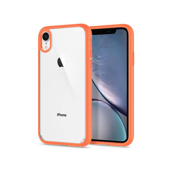 قاب آیفون XR اسپیگن مدل Ultra Hybrid Spigen Ultra Hybrid Light Coral iPhone XR Case