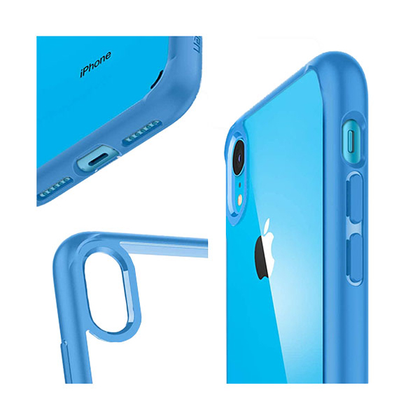 قاب آیفون XR اسپیگن مدل Ultra Hybrid Spigen Ultra Hybrid Coral Blue iPhone XR Case