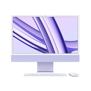 کامپیوتر اپل 24 اینچ مدل iMac 2023 Touch ID M3 8GB RAM 256GB SSD Apple iMac 24-inch 2023 Touch ID M3 8GB RAM 256GB SSD Purple All-in-One - MQRV3