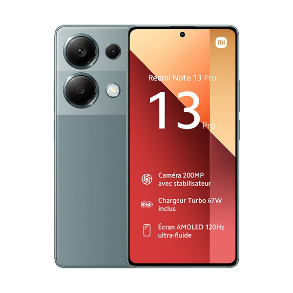 گوشی موبایل شیائومی مدل Redmi Note 13 Pro 4G رم 8 ظرفیت 512 گیگابایت Xiaomi Redmi Note 13 Pro 4G 8GB RAM 512GB Forest Green Mobile Phone