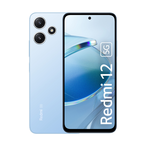 گوشی موبایل شیائومی مدل Redmi 12 5G رم 4 ظرفیت 128 گیگابایت Xiaomi Redmi 12 5G 4GB RAM 128GB Pastel Blue Mobile Phone