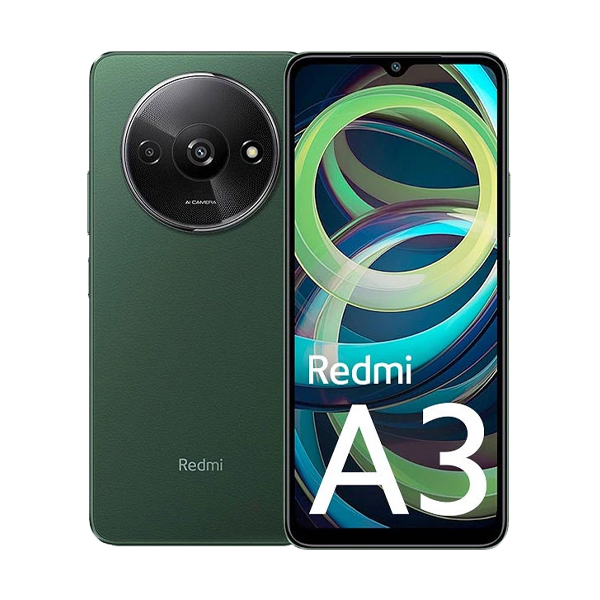 گوشی موبایل شیائومی مدل Redmi A3 رم 4 ظرفیت 128 گیگابایت Xiaomi Redmi A3 4GB RAM 128GB Forest Green Mobile Phone