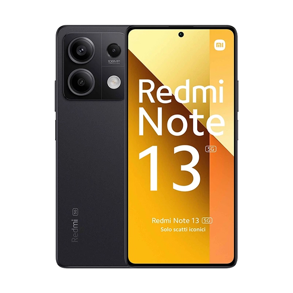 گوشی موبایل شیائومی مدل Redmi Note 13 5G ظرفیت 128 گیگابایت Xiaomi Redmi Note 13 5G 6GB RAM 128GB Graphite Black Mobile Phone