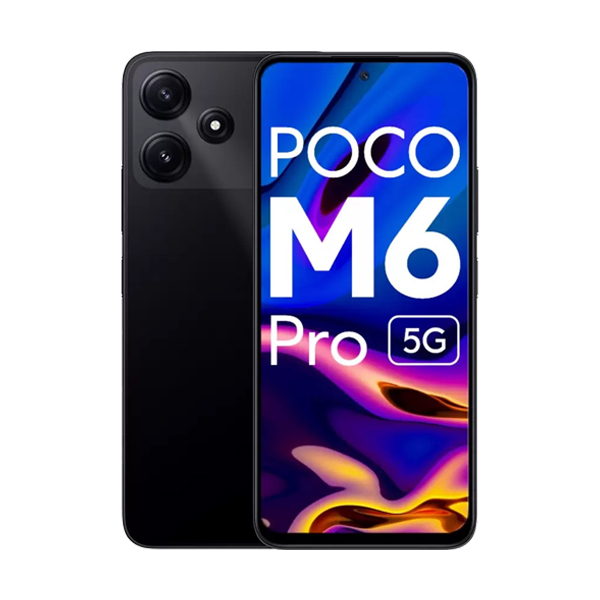 گوشی موبایل شیائومی مدل Poco M6 Pro 5G ظرفیت 256 گیگابایت Xiaomi Poco M6 Pro 5G 4GB RAM 256GB Power Black Mobile Phone