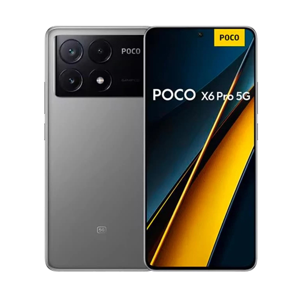 گوشی موبایل شیائومی مدل Poco X6 Pro رم 8 ظرفیت 256 گیگابایت Xiaomi Poco X6 Pro 8GB RAM 256GB Grey Mobile Phone