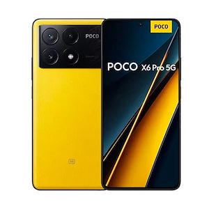 گوشی موبایل شیائومی مدل Poco X6 Pro رم 8 ظرفیت 256 گیگابایت Xiaomi Poco X6 Pro 8GB RAM 256GB Yellow Mobile Phone