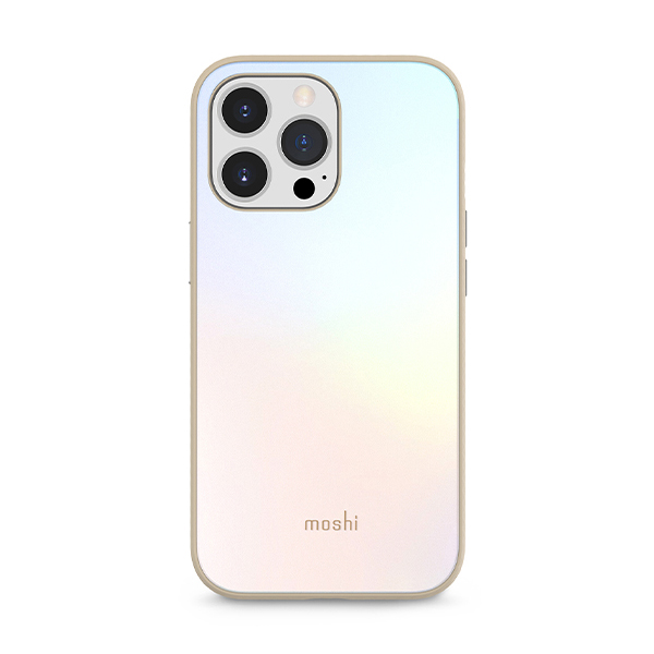 قاب آیفون 13Pro Max موشی مدل iGlaze Slim Hardshell Moshi iGlaze Slim Hardshell Astral Silver iPhone 13 Pro Max Case