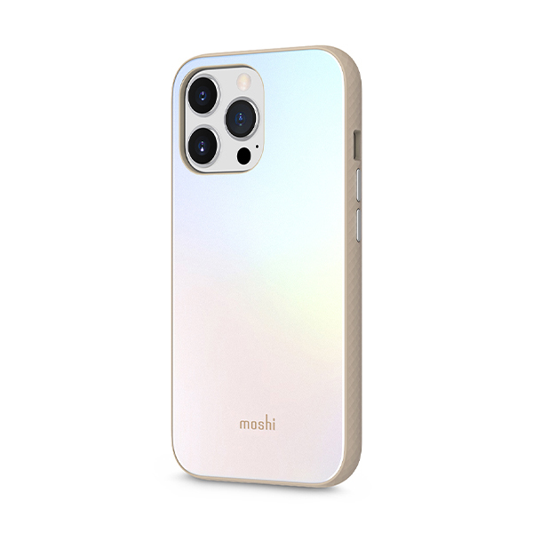 قاب آیفون 13Pro Max موشی مدل iGlaze Slim Hardshell Moshi iGlaze Slim Hardshell Astral Silver iPhone 13 Pro Max Case