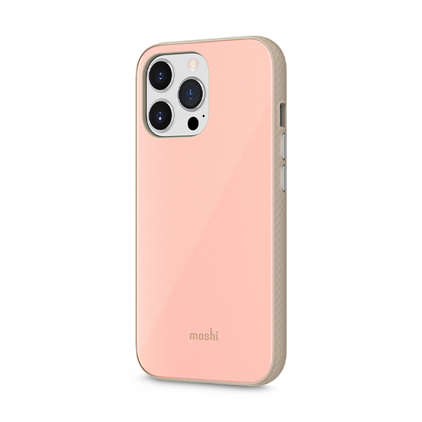 قاب آیفون 13Pro Max موشی مدل iGlaze Slim Hardshell Moshi iGlaze Slim Hardshell Dahlia Pink iPhone 13 Pro Max Case