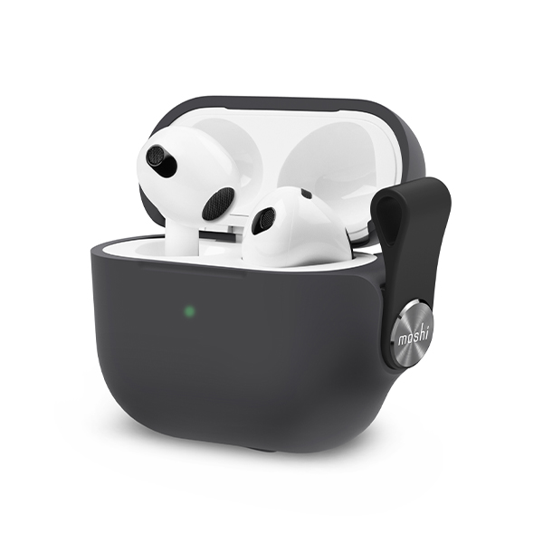 قاب ایرپاد 3 موشی مدل Pebbo Moshi Pebbo Shadow Black AirPods 3 Case