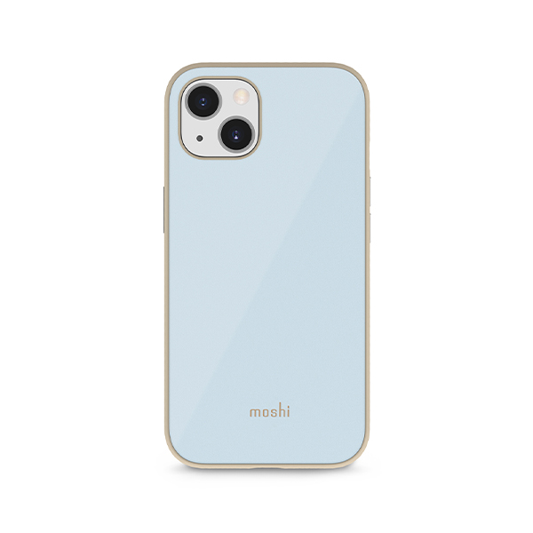 قاب آیفون 13 موشی مدل iGlaze Slim Hardshell Moshi iGlaze Slim Hardshell Adriatic Blue iPhone 13 Case