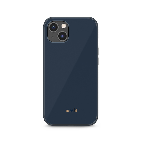 قاب آیفون 13 موشی مدل iGlaze Slim Hardshell Moshi iGlaze Slim Hardshell Slate Blue iPhone 13 Case