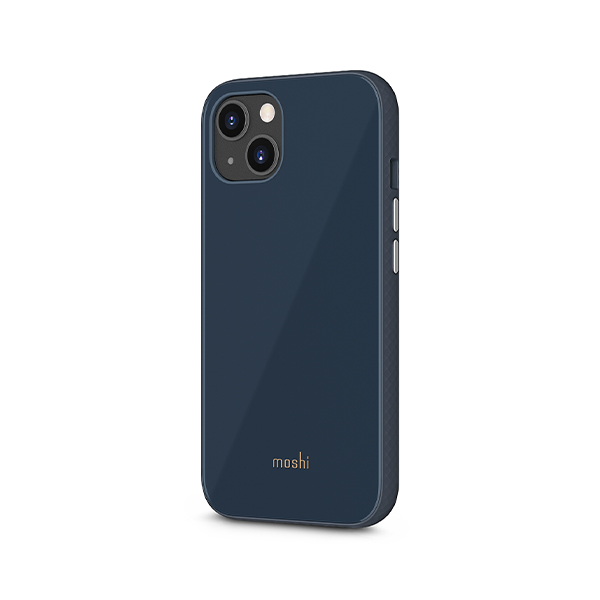 قاب آیفون 13 موشی مدل iGlaze Slim Hardshell Moshi iGlaze Slim Hardshell Slate Blue iPhone 13 Case