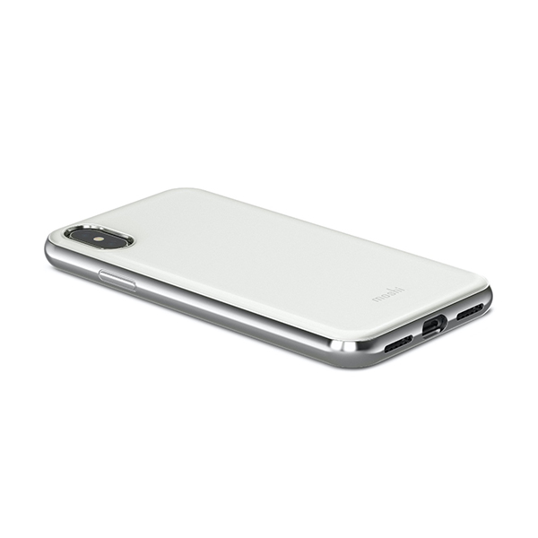 قاب آیفون X/XS موشی مدل iGlaze Slim Hardshell Moshi iGlaze Slim Hardshell Pearl White iPhone X/XS Case