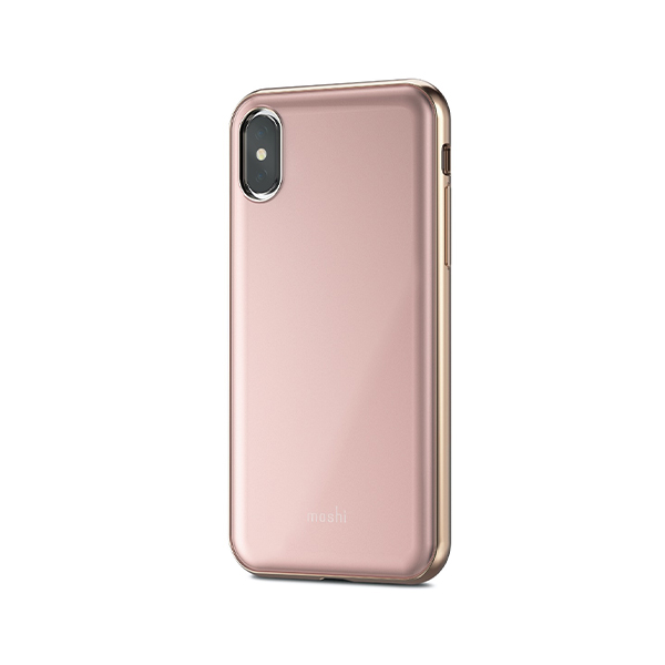 قاب آیفون X/XS موشی مدل iGlaze Slim Hardshell Moshi iGlaze Slim Hardshell Taupe Pink iPhone X/XS Case