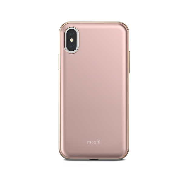 قاب آیفون X/XS موشی مدل iGlaze Slim Hardshell Moshi iGlaze Slim Hardshell Taupe Pink iPhone X/XS Case