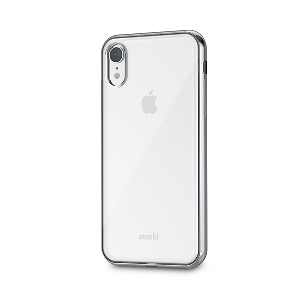 قاب آیفون XR موشی مدل Vitros Slim Hardshell Moshi Vitros Slim Hardshell Jet Silver iPhone XR Case