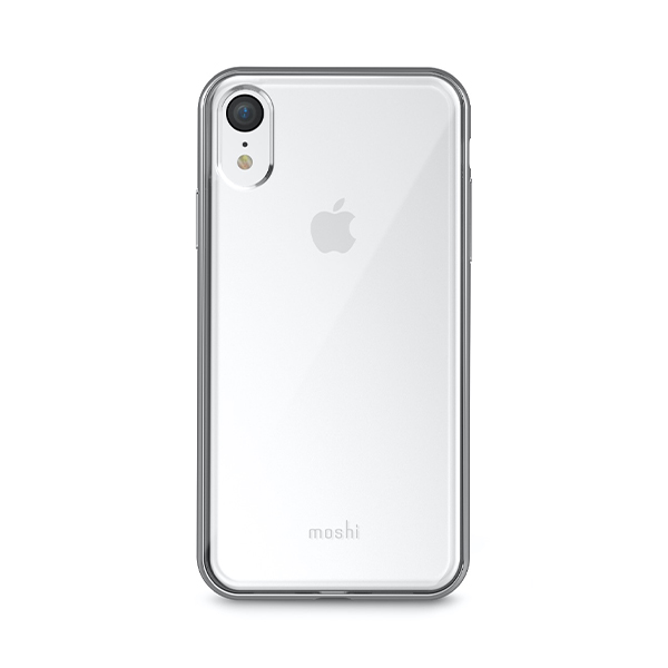 قاب آیفون XR موشی مدل Vitros Slim Hardshell Moshi Vitros Slim Hardshell Jet Silver iPhone XR Case